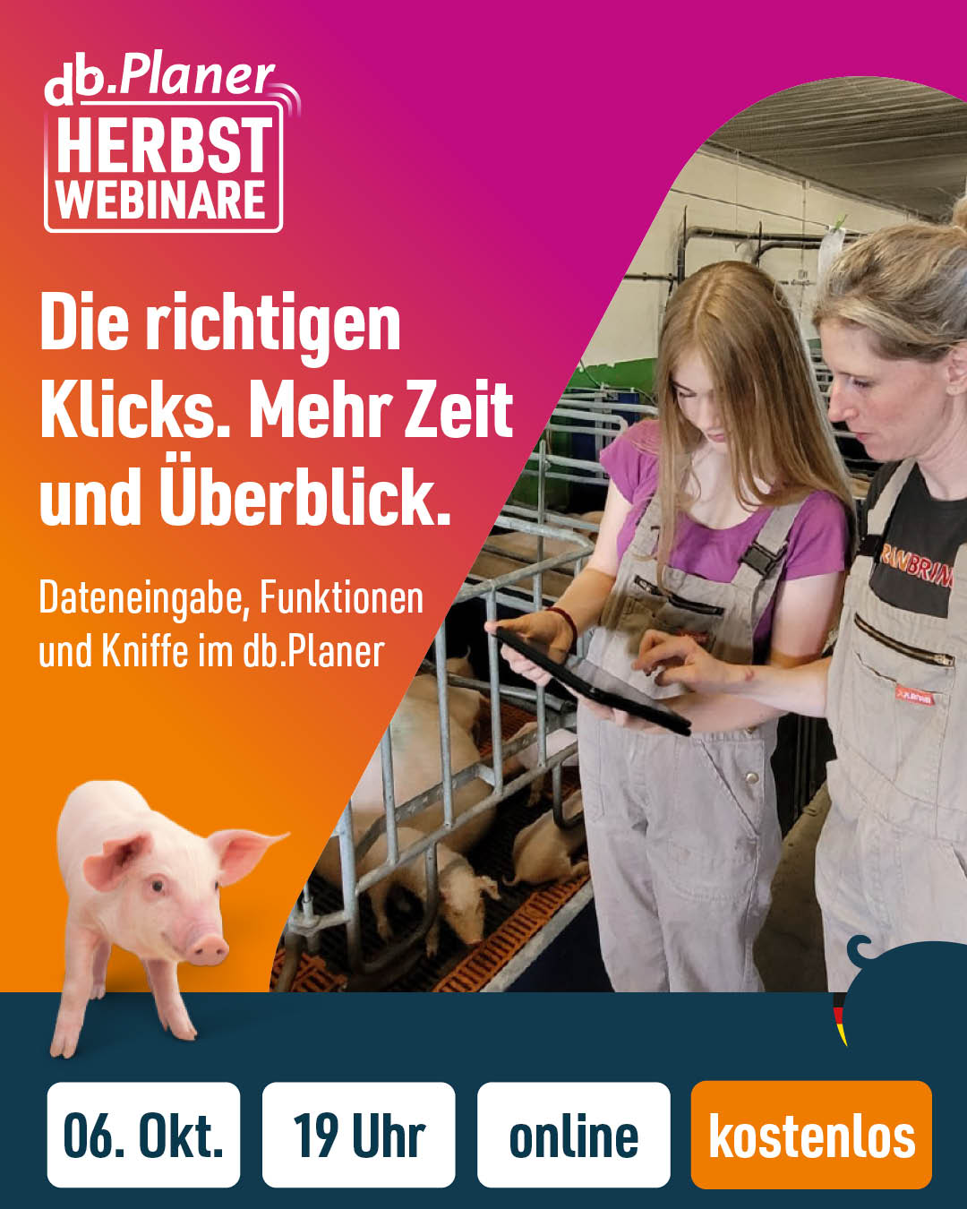 Die richtigen Klicks. Mehr Zeit & Überblick.